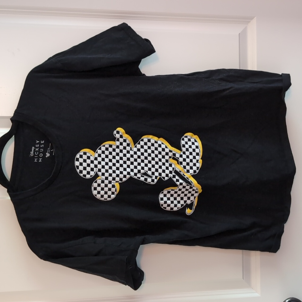 Mickey Mouse Check T-Shirt